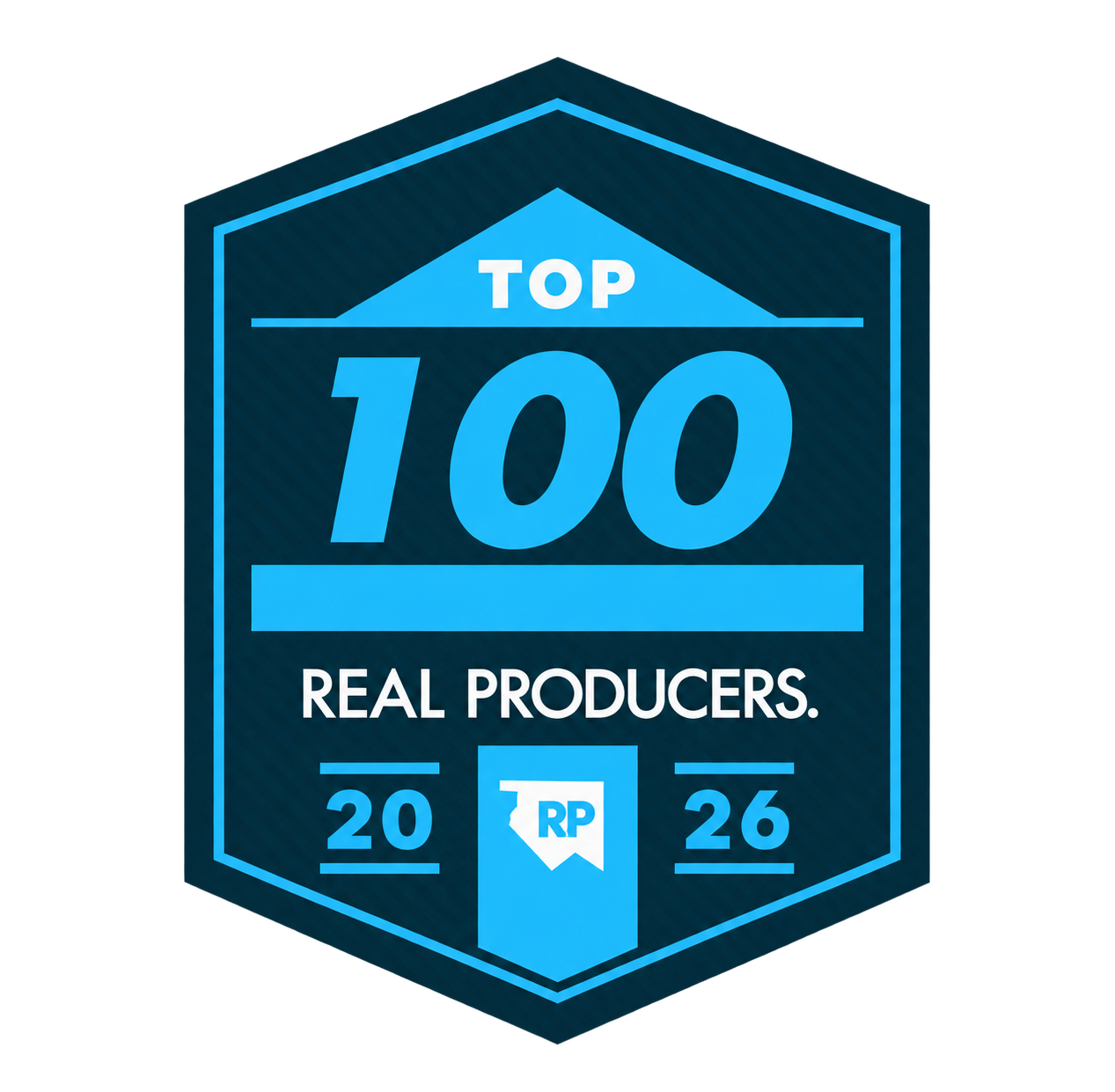 2026 Real Producers Top 100 badge
