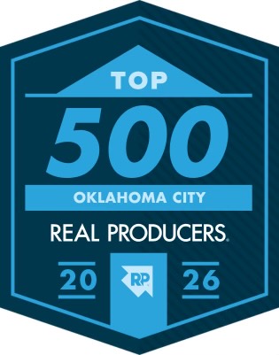 2026 Oklahoma City Real Producers Top 500 badge